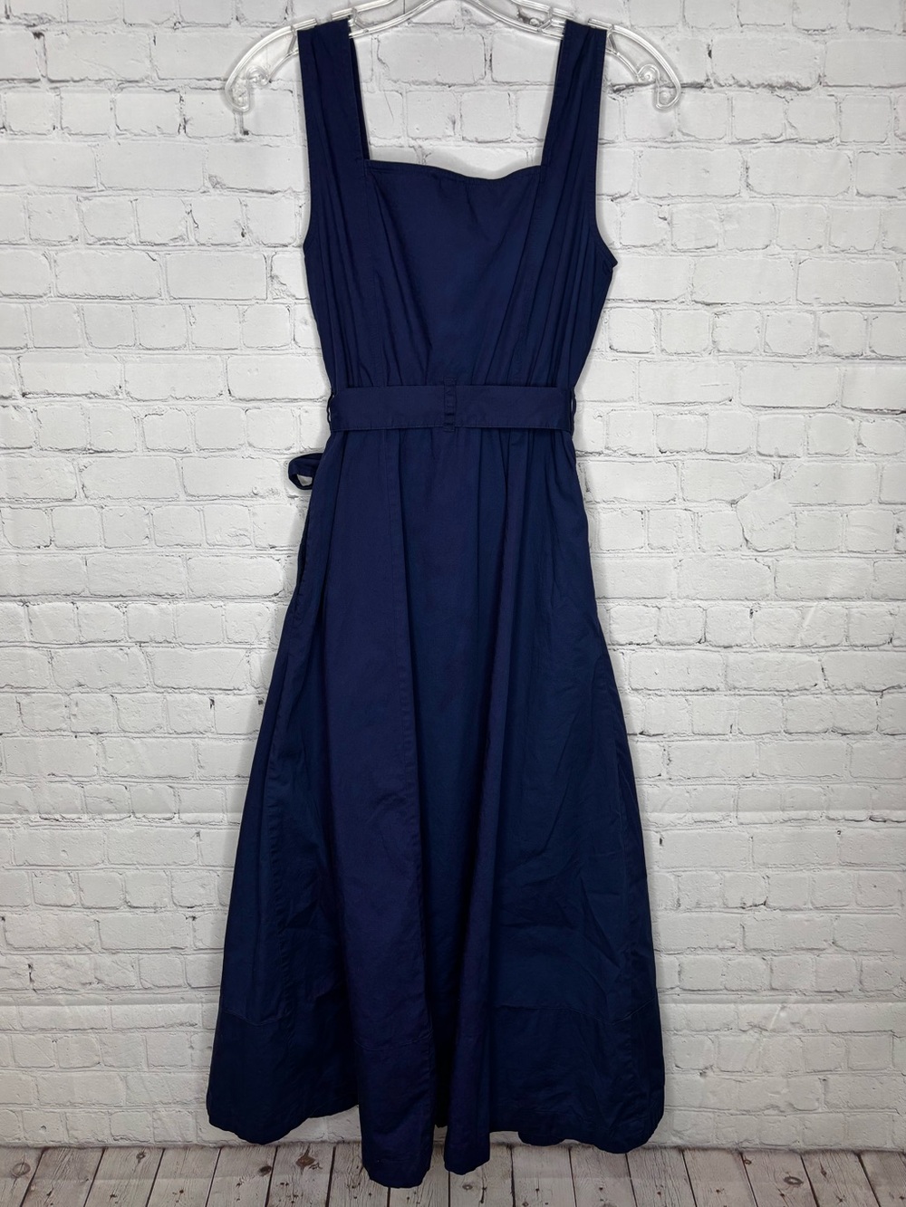 J. Crew Button-front belted midi dress - Picture 3 of 6